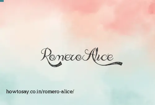 Romero Alice