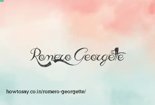 Romero Georgette