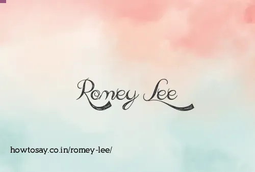Romey Lee