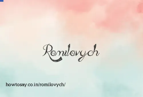 Romilovych
