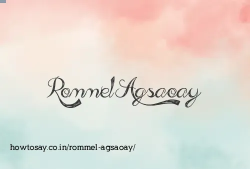 Rommel Agsaoay