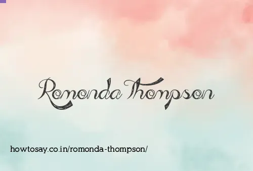 Romonda Thompson