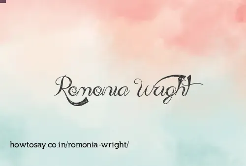 Romonia Wright