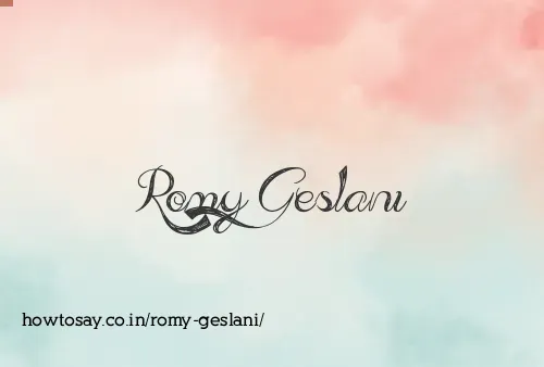 Romy Geslani