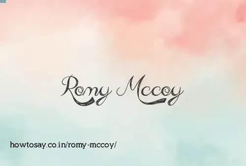 Romy Mccoy