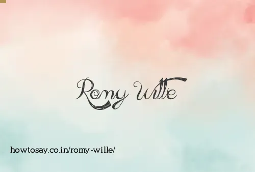 Romy Wille