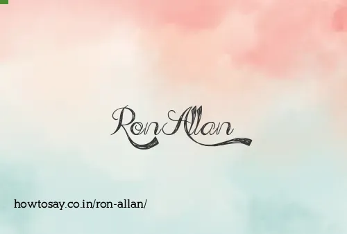 Ron Allan