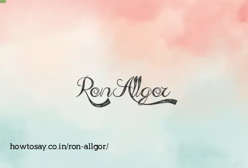 Ron Allgor