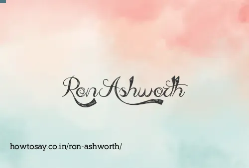 Ron Ashworth