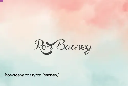 Ron Barney
