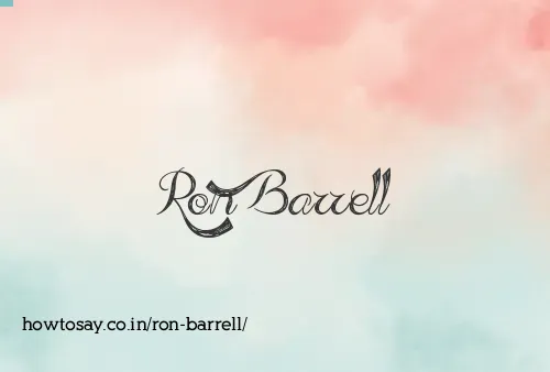 Ron Barrell