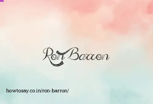 Ron Barron