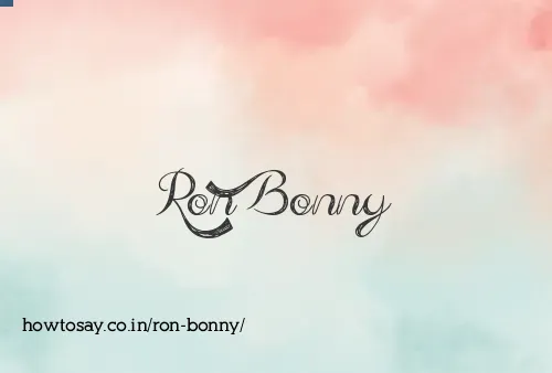 Ron Bonny