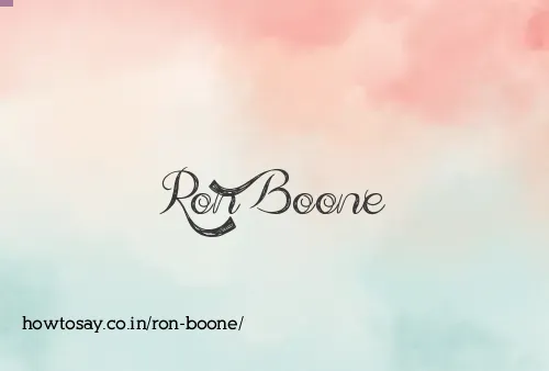 Ron Boone