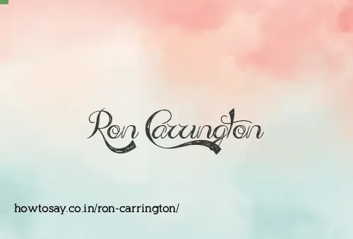 Ron Carrington