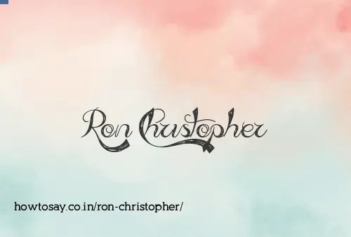 Ron Christopher