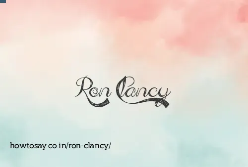 Ron Clancy