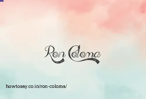 Ron Coloma
