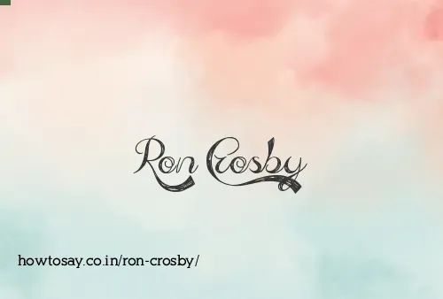 Ron Crosby