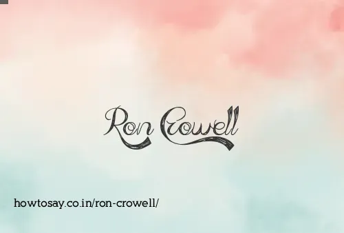 Ron Crowell