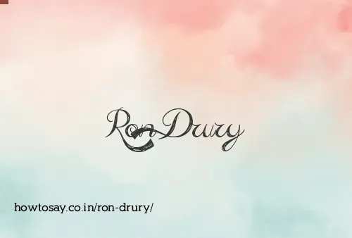 Ron Drury