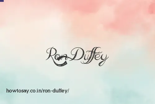 Ron Duffey