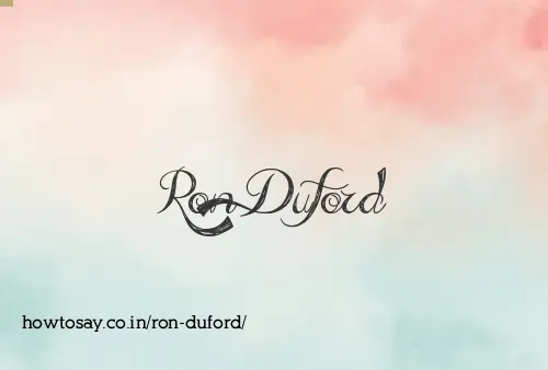Ron Duford
