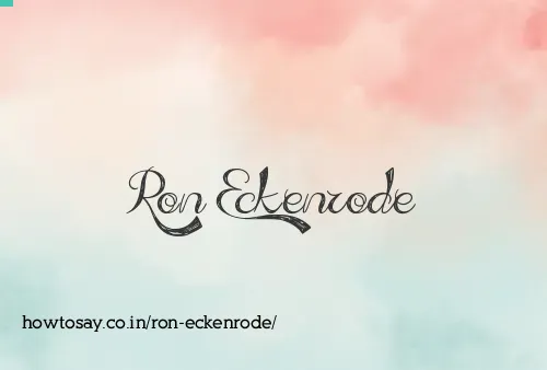 Ron Eckenrode