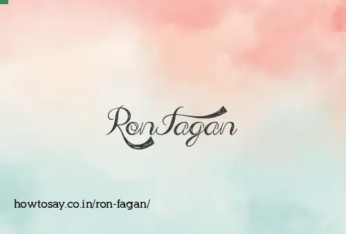 Ron Fagan