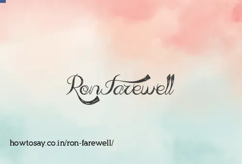 Ron Farewell