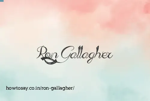 Ron Gallagher