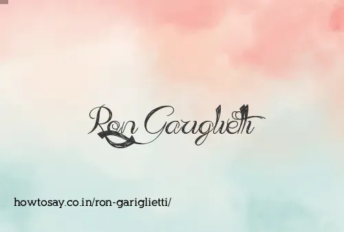 Ron Gariglietti