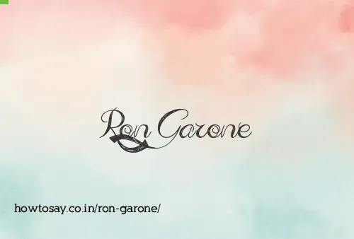 Ron Garone