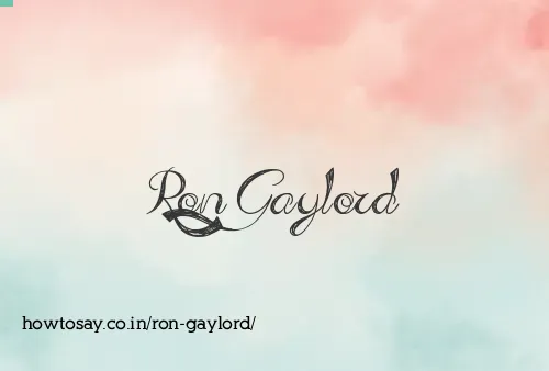 Ron Gaylord