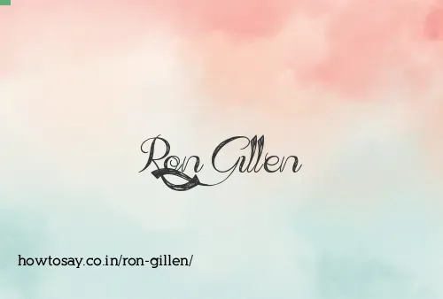 Ron Gillen