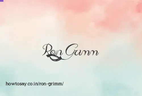 Ron Grimm