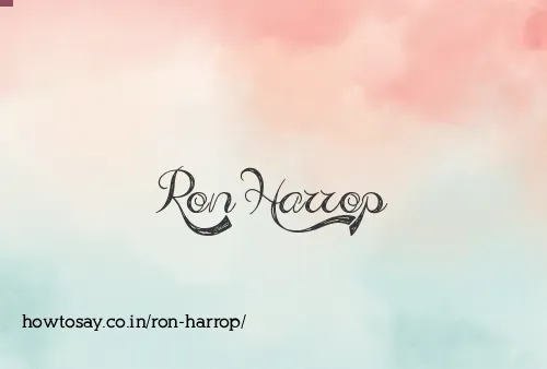 Ron Harrop