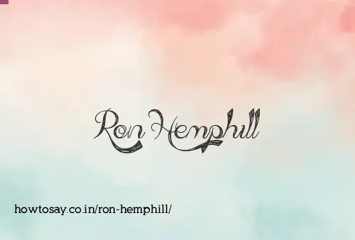 Ron Hemphill