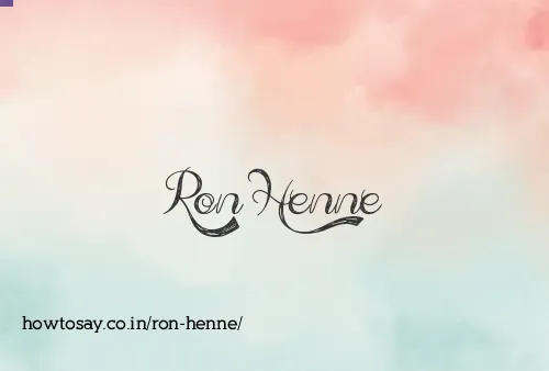 Ron Henne