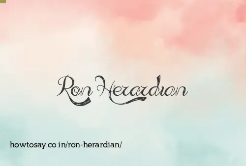 Ron Herardian
