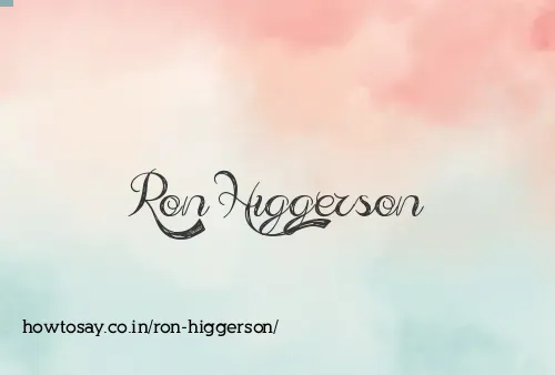 Ron Higgerson