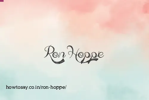 Ron Hoppe