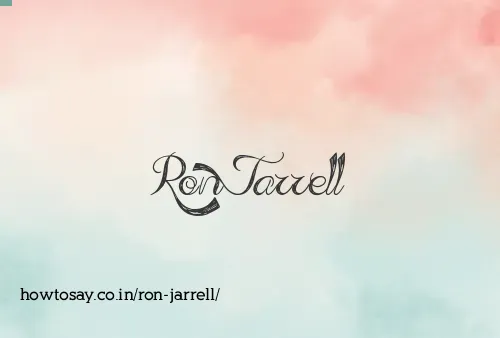 Ron Jarrell