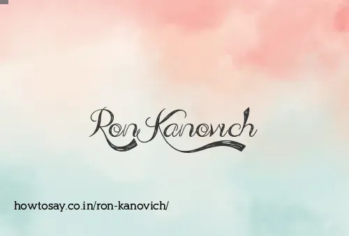 Ron Kanovich