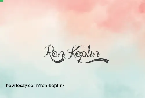 Ron Koplin