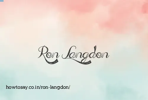 Ron Langdon