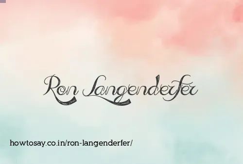 Ron Langenderfer