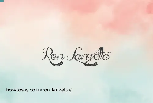 Ron Lanzetta