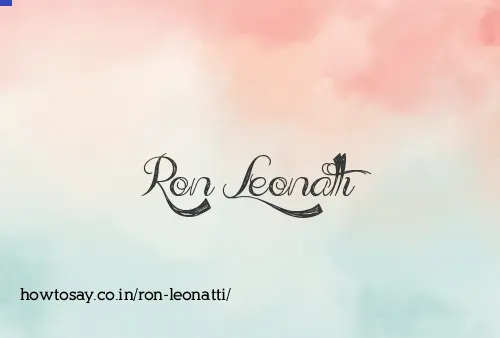 Ron Leonatti