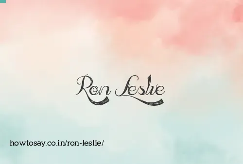 Ron Leslie